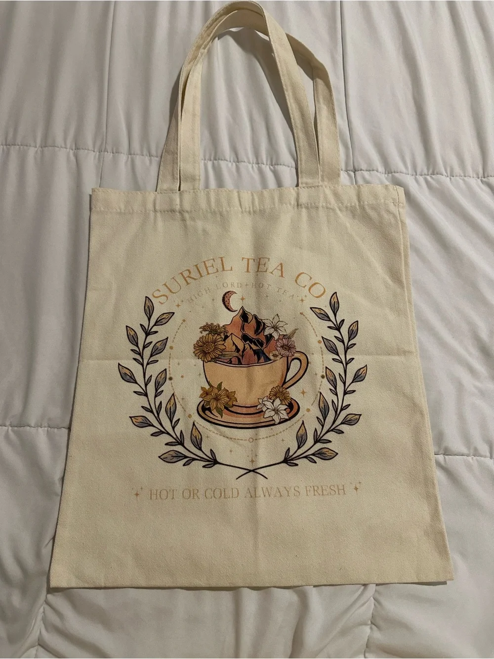 ACOTAR Canvas Tote Bag - Suriel Tea Co Design
